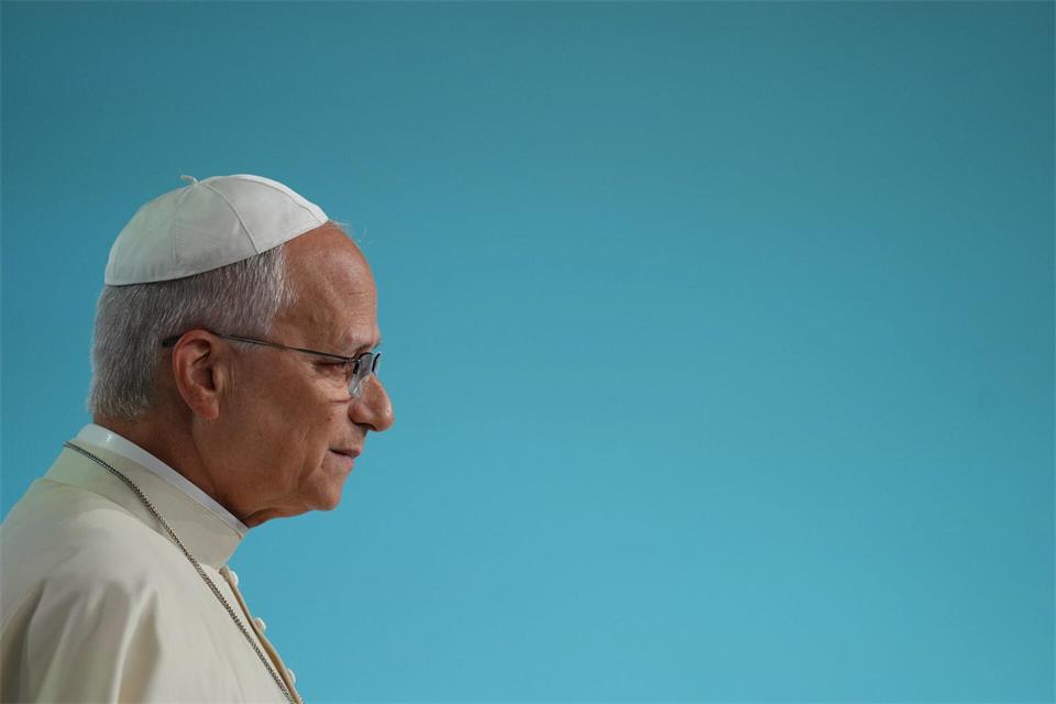 Papst Leo XIV. mahnt Europa zu einer Rückbesinnung auf Grundwerte.Aurelien Morissard/AP/dpa