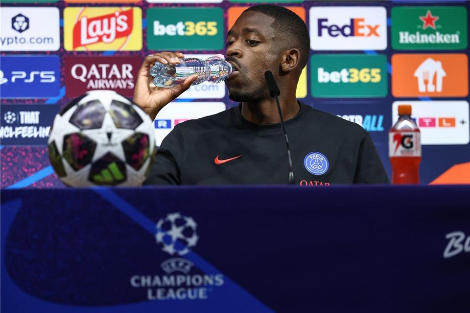 Paris Saint-Germain kann im Finale der Königsklasse auf seinen Starspieler Ousmane Dembélé zählen.Franck Fife/POOL AFP/AP/dpa