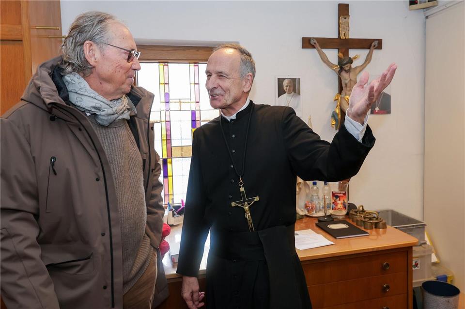 Pater Alfred hatte Mang geladen. Thomas Warnack/dpa