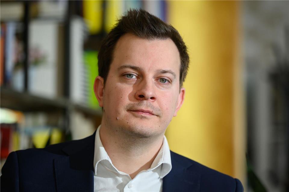 Patrick Hübner will Bürgermeister in Strausberg werden.Patrick Pleul/dpa