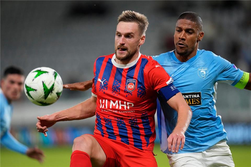 Patrick Mainka traf zur Führung für den 1. FC HeidenheimPetros Karadjias/AP