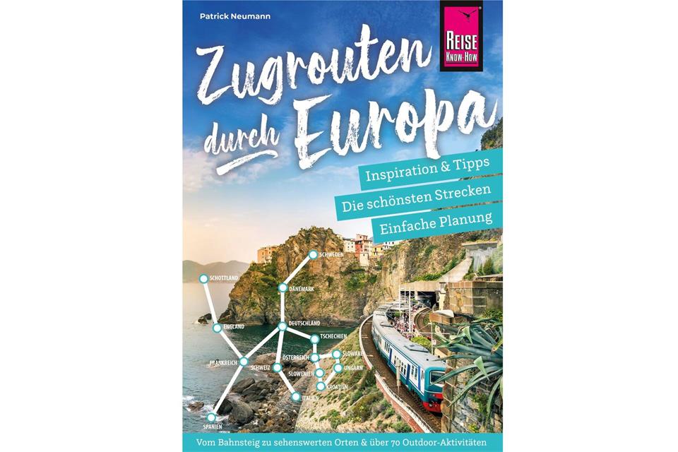 Patrick Neumann, „Zugrouten durch Europa – Planung, Tipps und Inspiration“, Reise Know-How Verlag, 408 Seiten, 25 Euro, ISBN: 978-3-8317-8208-6.Reise Know-How Verlag/dpa-tmn