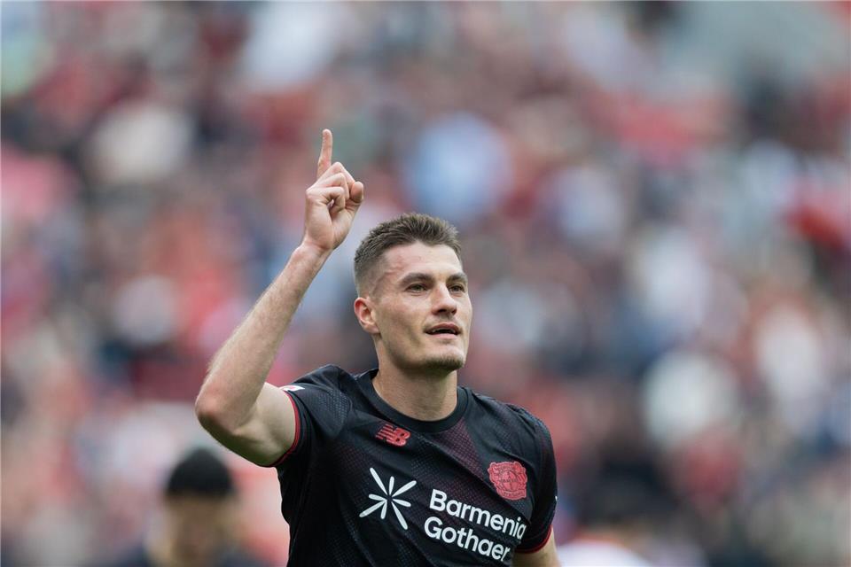 Patrik Schick erzielte zwei Treffer im Testspiel für Bayer Leverkusen. (Archivbild) Rolf Vennenbernd/dpa