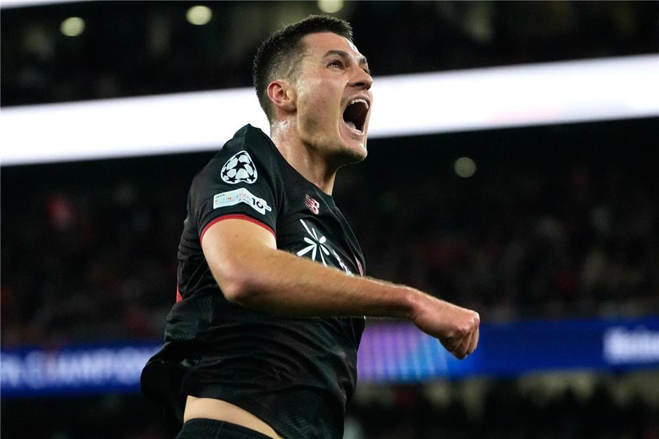 Patrik Schick jubelt über seinen Siegtreffer. Ana Brigida/AP/dpa