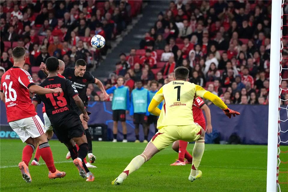 Patrik Schick köpft zum 1:0. Ana Brigida/AP/dpa