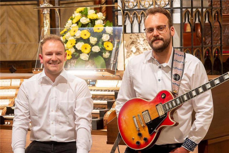 Orgel trifft auf E-Gitarre: Start der Ludgerus-Orgelkonzertreihe Paul Lammers und Levin Ripkens eröffnen am kommenden Sonntag die Orgelkonzertreihe.