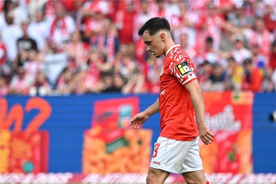 Paul Nebel fehlt dem FSV Mainz 05 für mehrere Wochen. (Archivbild)Torsten Silz/dpa