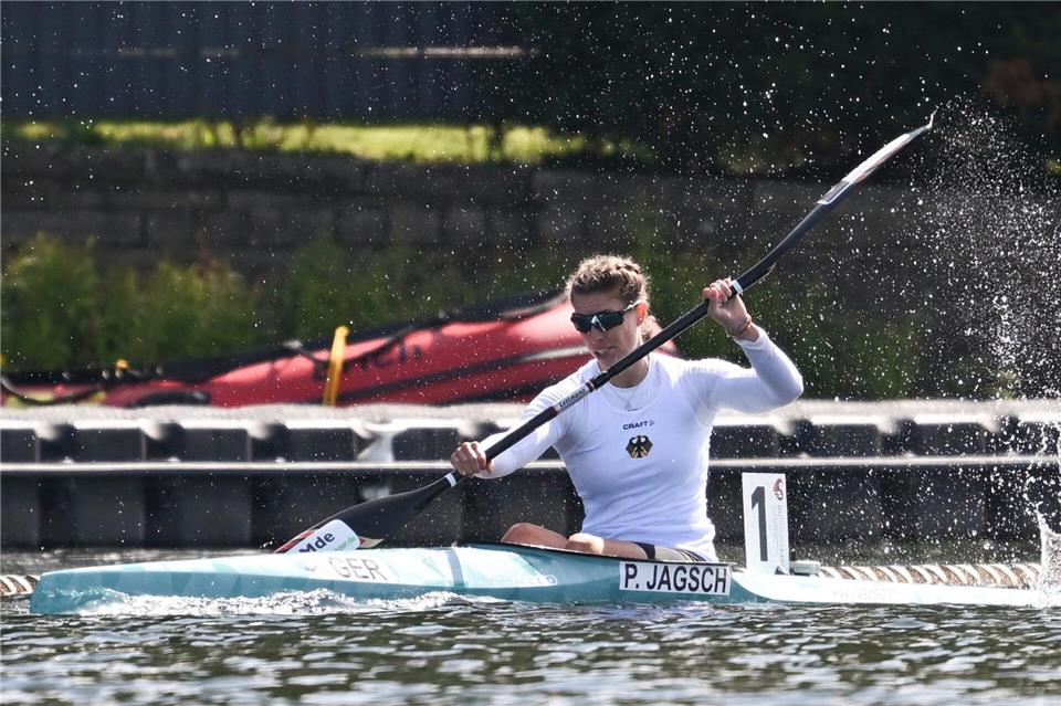 Pauline Jagsch holt gleich zwei EM-Titel in Portugal, erst im Einer, dann im Zweier-Kajak. (Archivbild)David Inderlied/dpa
