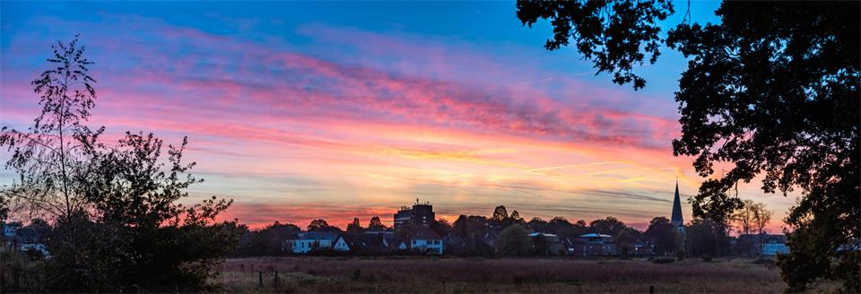 Peter Marlie fotografierte diesen Sonnenuntergang über Borken