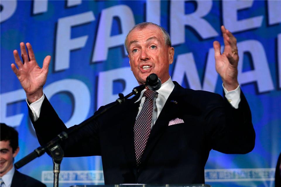 Phil Murphy bei seiner Wahl zum Gouverneur von New Jersey. (Archivbild)Noah K. Murray/AP/dpa