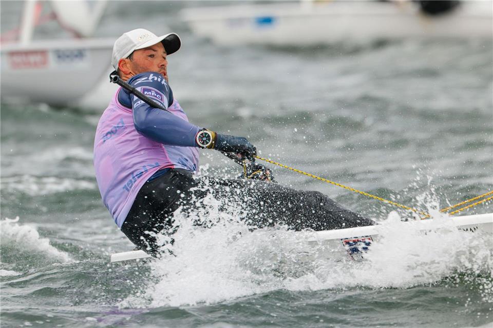 Philipp Buhl segelte in der Ilca-7-Klasse vor Mallorca auf Platz 4. (Archivbild)Frank Molter/dpa