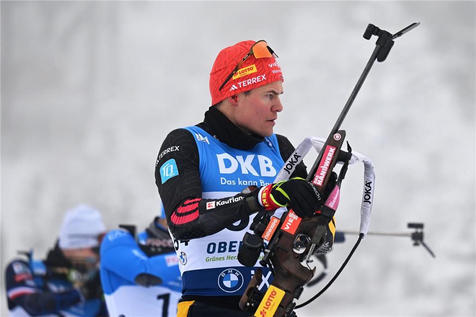 Philipp Horn fehlt beim anstehenden Weltcup in Ruhpolding wegen einer Erkrankung. (Archivbild)Hendrik Schmidt/dpa