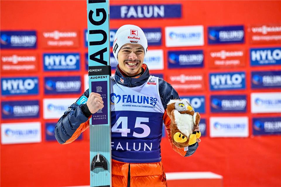 Philipp Raimund glänzt in Falun.Fredrik Sandberg/TT News Agency/AP/dpa