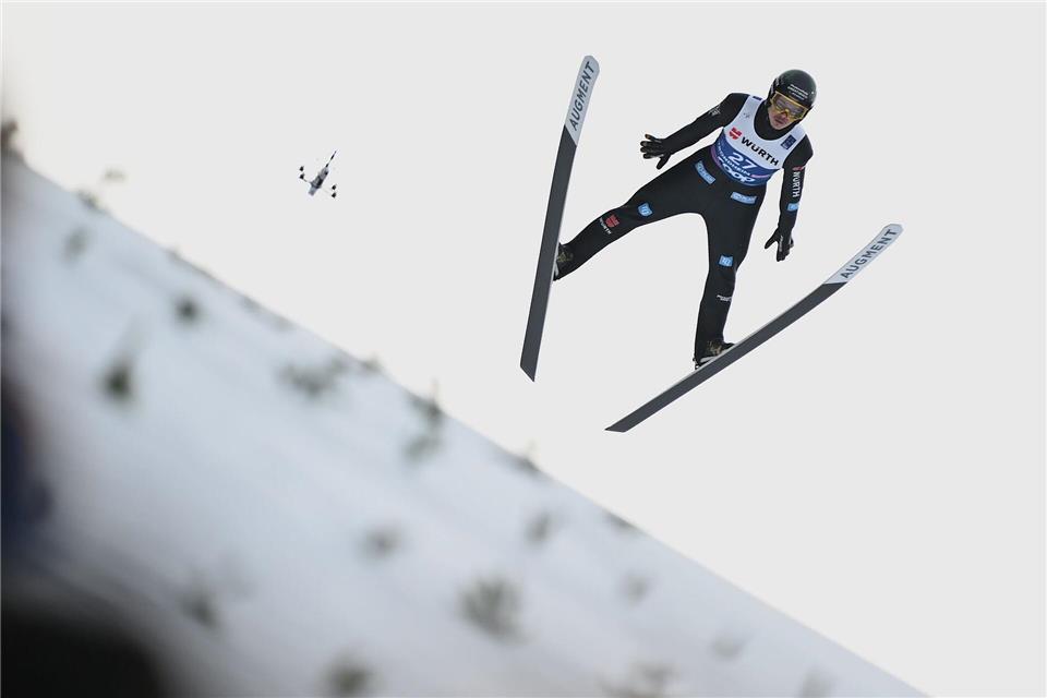 Philipp Raimund hat es mit dem deutschen Mixed-Team nicht auf das Podest geschafft. (Archivbild)Hendrik Schmidt/dpa