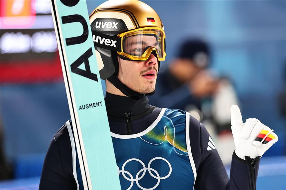 Philipp Raimund konnte nicht an seine Leistung aus dem Einzel-Wettbewerb anknüpfen.Daniel Karmann/dpa