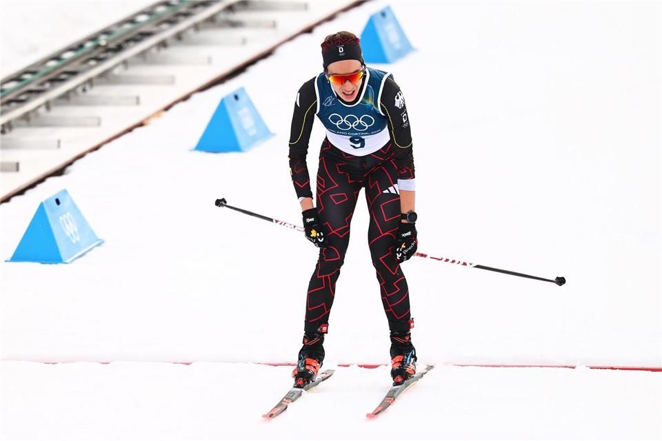 Pia Fink kam als beste Deutsche auf Platz 19 ins Ziel.Daniel Karmann/dpa