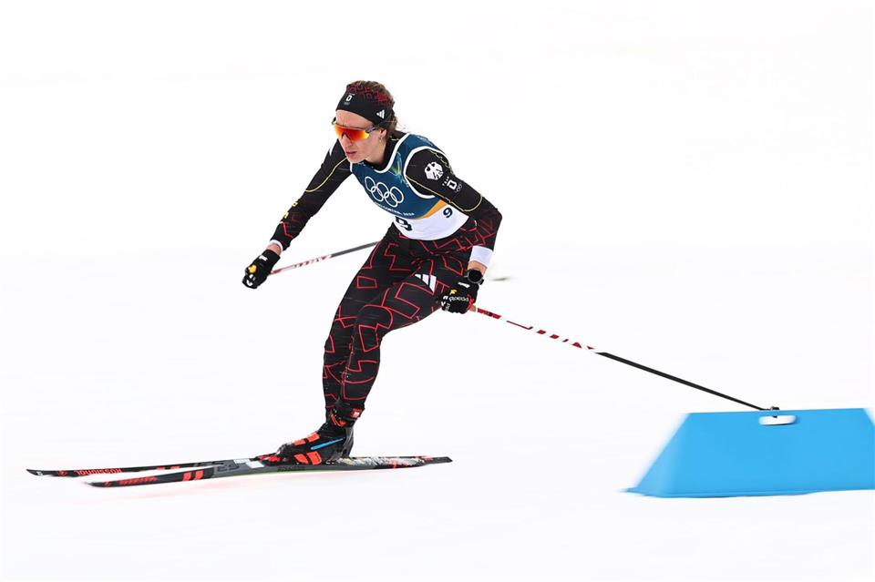 Pia Fink kam als beste Deutsche ins Ziel.Daniel Karmann/dpa