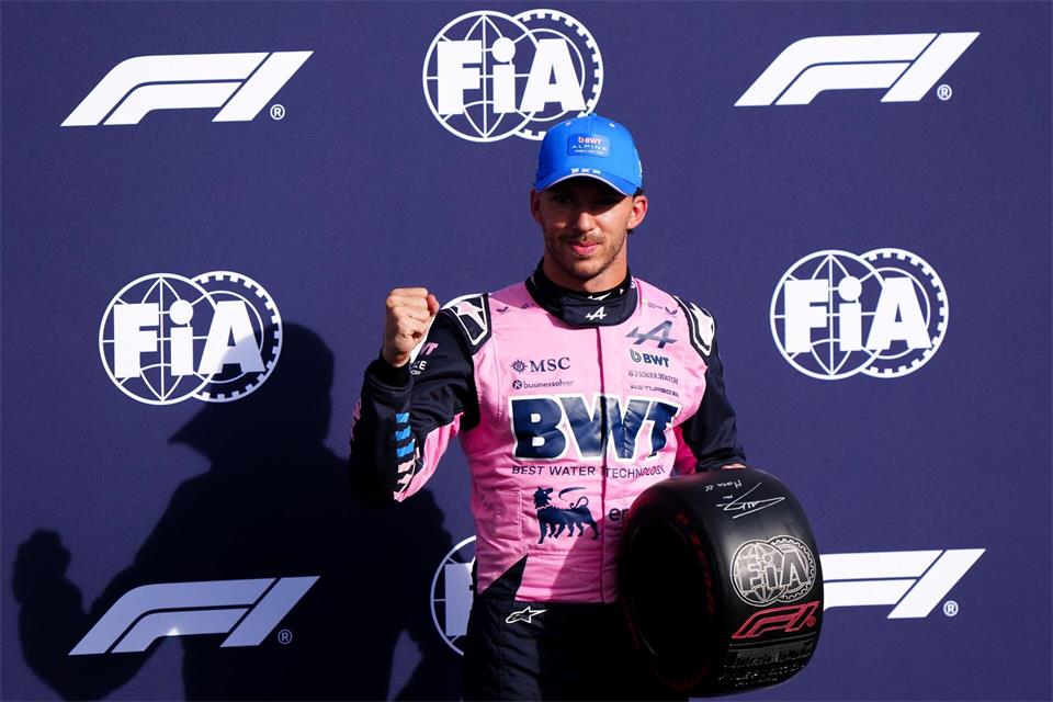 Pierre Gasly fuhr sensationell auf Platz eins.Bradley Collyer/PA Wire/dpa