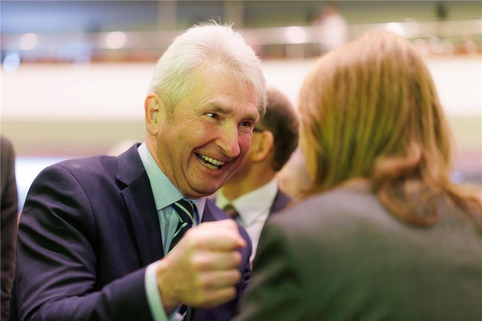 Pinkwart gilt als eines der bekanntesten Gesichter der NRW-FDP - hier bei einem Neujahrsempfang seiner Partei. (Archivbild)Christoph Reichwein/dpa
