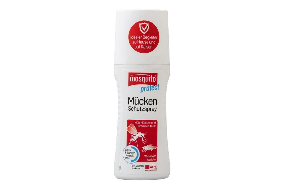 Platz zwei der Stiftung Warentest ist das „Protect Mücken Schutzspray“ von Mosquito.Stiftung Warentest/dpa-tmn