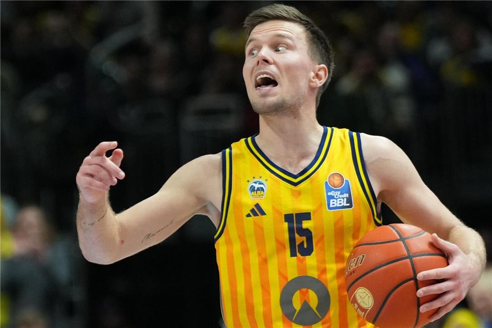 Point Guard Martin Hermannsson war bester Alba-Schütze in Ludwigsburg. (Archivbild)Soeren Stache/dpa