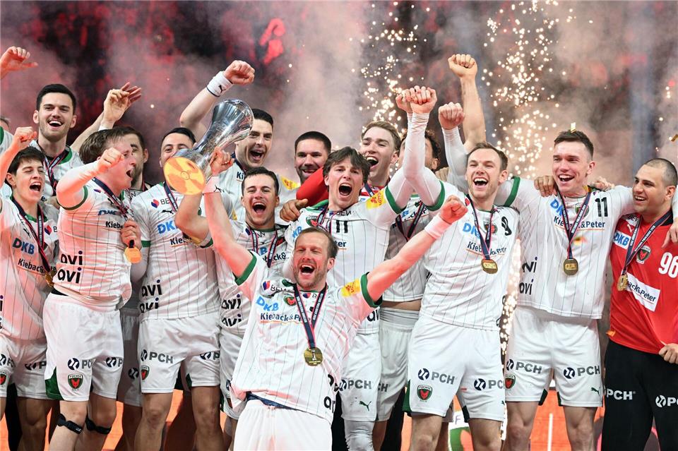 Pokalsieger Füchse Berlin hat in dieser Saison noch einiges vor.Federico Gambarini/dpa