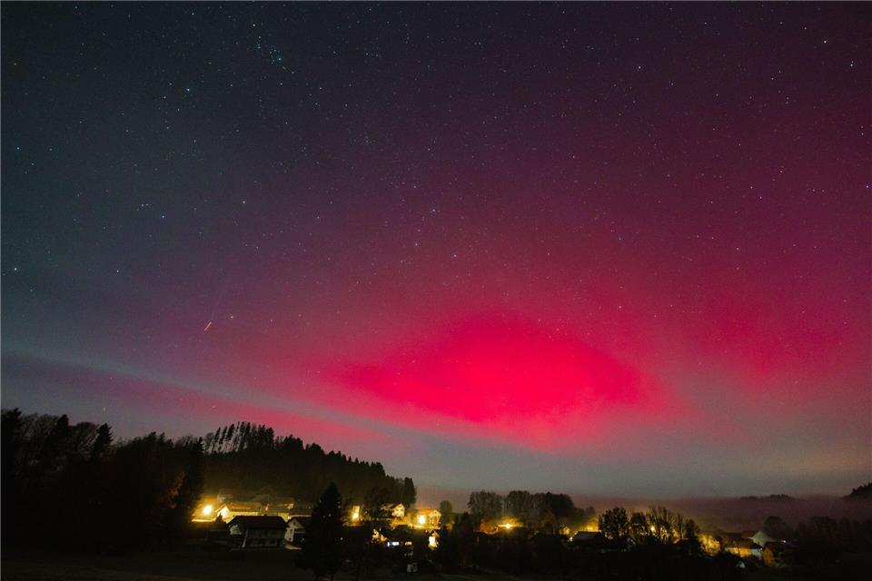 Polarlichter waren heuer schon mehrmals in Bayern zu sehen.-/onw-images/dpa