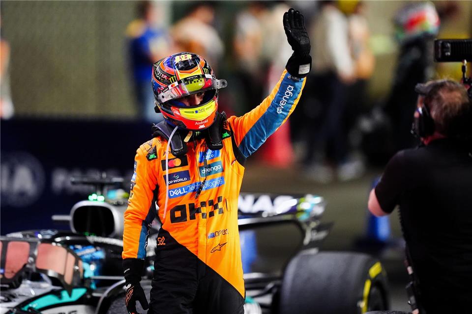 Pole für den Sprint, Sieg im Sprint, Pole für den Großen Preis - es läuft wieder bei Piastri. David Davies/PA Wire/dpa