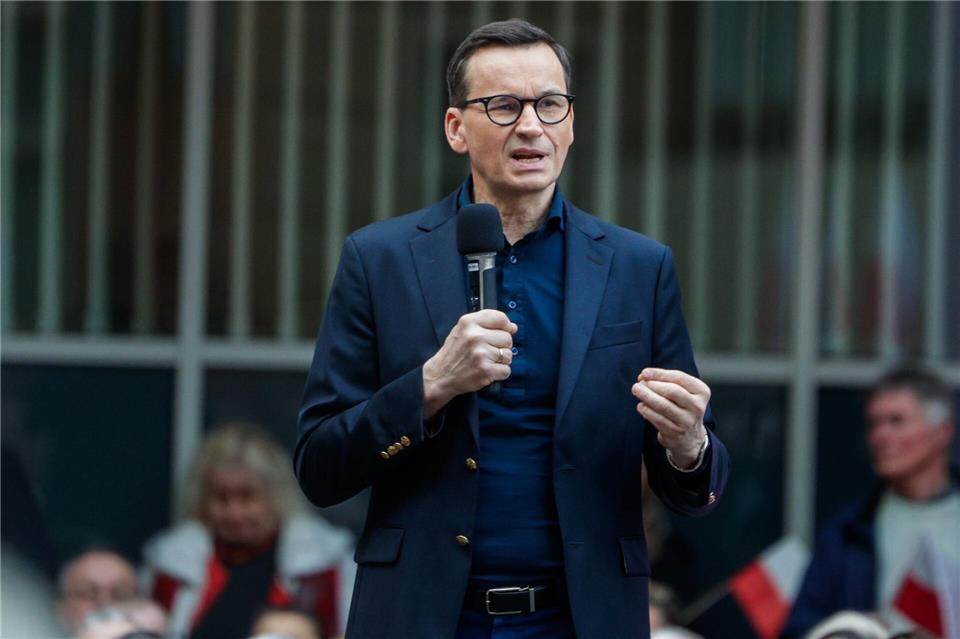 Polens Ex-Regierungschef Mateusz Morawiecki ließ es auf eine Machtprobe mit dem Parteivorsitzenden Jaroslaw Kaczynski ankommen. (Archivbild)Krzysztof Zatycki/ZUMA Press Wire/dpa