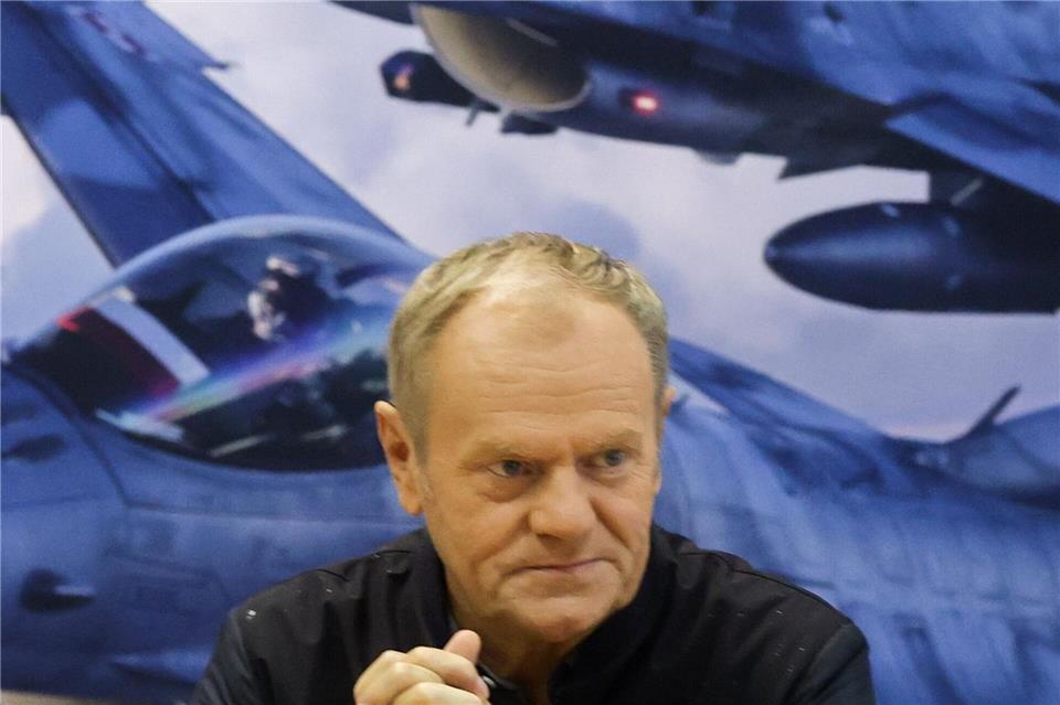 Drohnenabwehr: Der Schwachpunkt an der Nato-Ostgrenze Polens Regierungschef Donald Tusk warnt die Bevölkerung vor russischen Desinformationskampagnen. Marian Zubrzycki/PAP/dpa