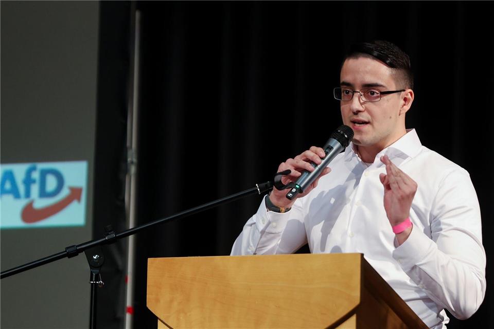 Polizei: Farbschmierereien bei AfD-Politiker Maximilian Gerner.Christoph Schmidt/dpa