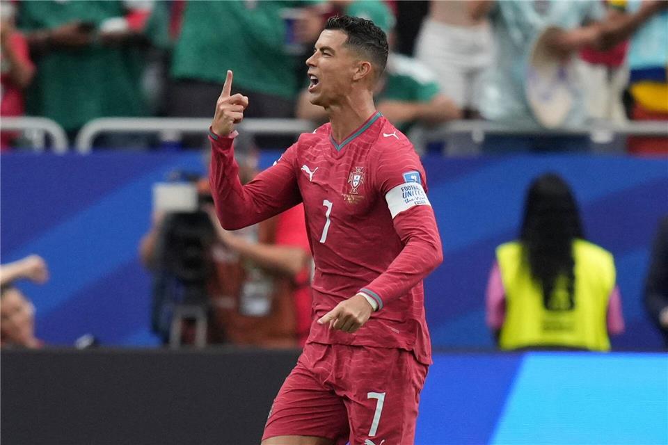 Portugals Superstar Cristiano Ronaldo sicherte sich weitere Rekorde.Eric Gay/AP/dpa