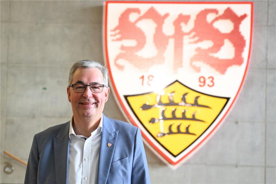 Präsident Dietmar Allgaier führte durch die Mitgliederversammlung.Bernd Weißbrod/dpa