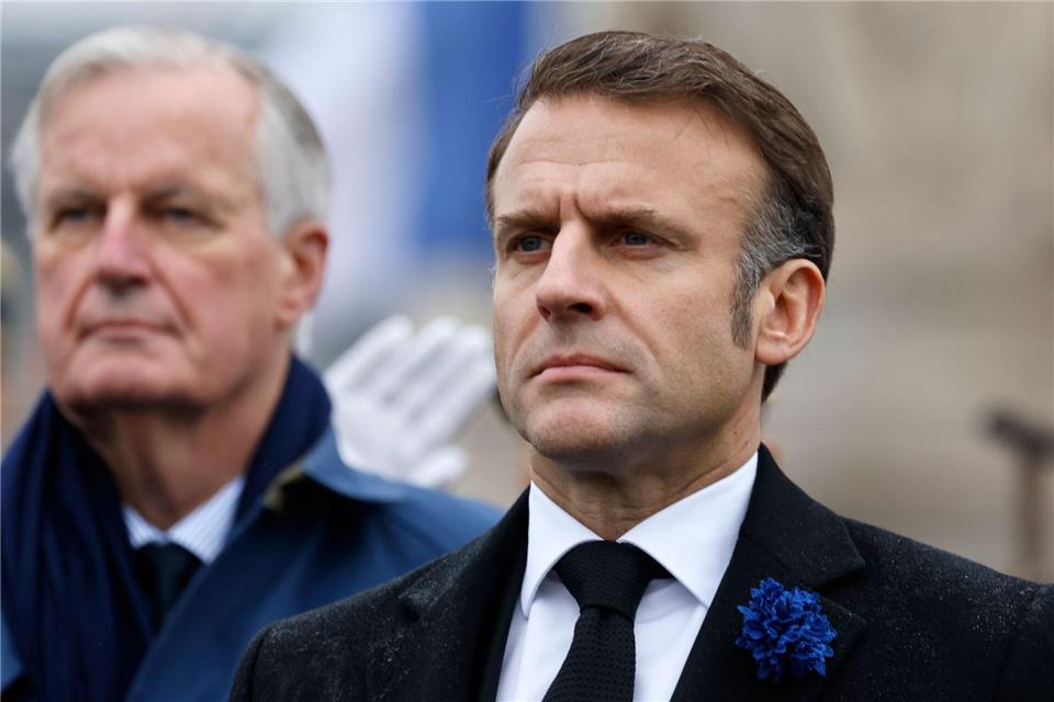 Präsident Macron hatte auf Barniers Verhandlungsgeschick gesetzt - vergeblich (Archivbild).Ludovic Marin/POOL AFP/AP/dpa