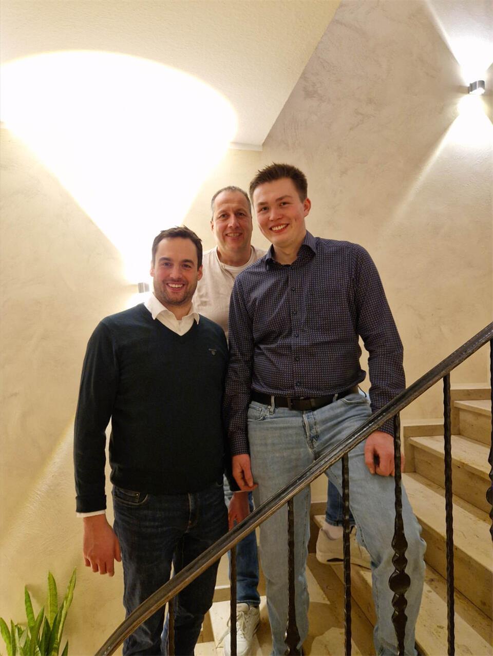 Präsident Markus Potthoff, Schriftführer Werner Terstegge und Jugendwart Phil Tenk sind Teil des Vorstands.