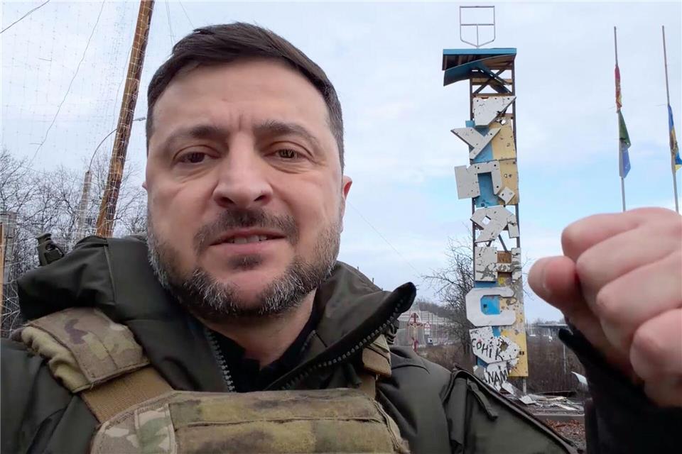 Präsident Selenskyj fordert einen würdigen Frieden für die Ukraine. (Archivbild)Uncredited/Press Service Of The President Of Ukraine/AP/dpa