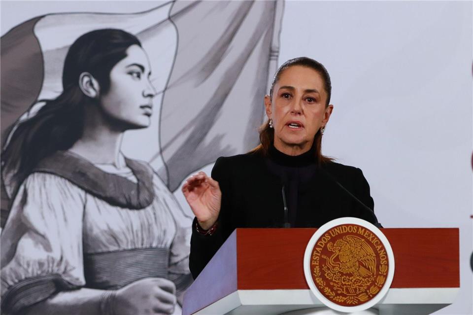 Präsidentin Sheinbaum will die Sicherheit bei der WM garantieren. (Archivbild)Carlos Santiago/eyepix via ZUMA Press Wire/dpa