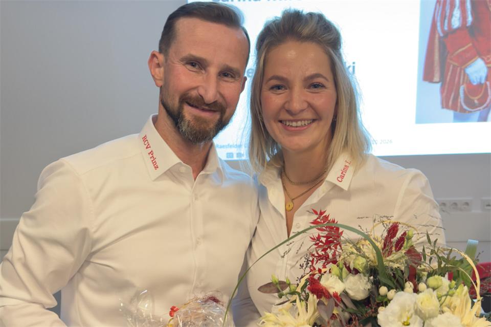 Prinz Tomek I. und Prinzessin Carina I. wurden als neues Prinzenpaar des RCV vorgestellt.