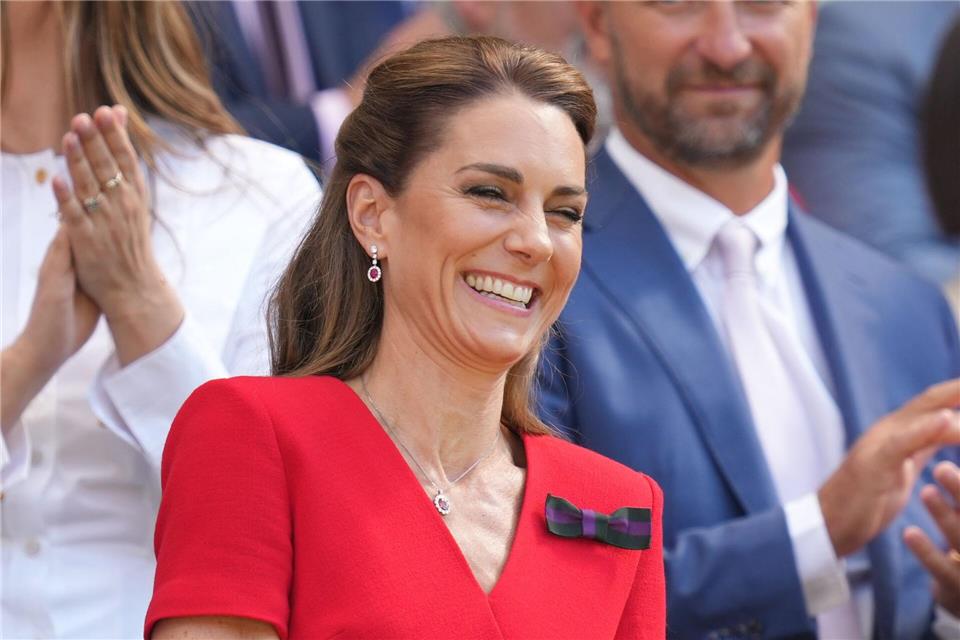 Prinzessin Kate schaute sich das Frauen-Finale an.Kirsty Wigglesworth/AP/dpa