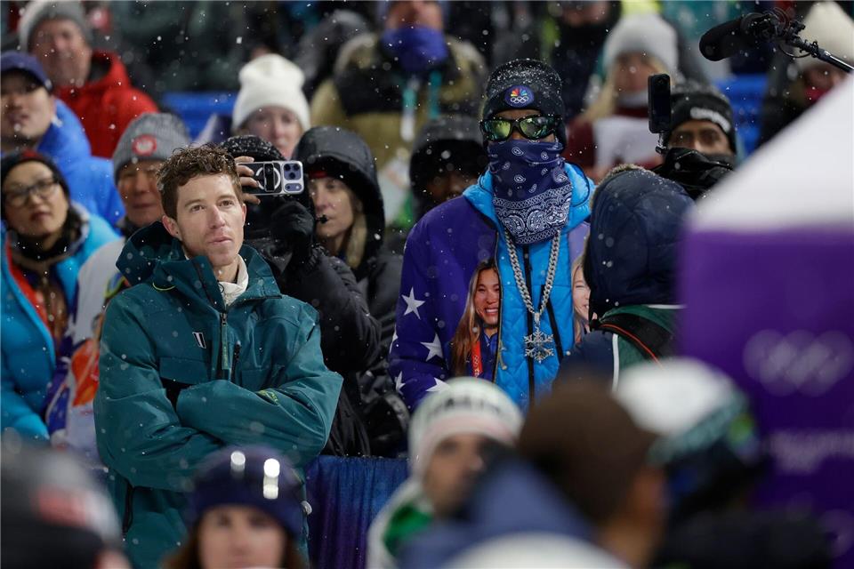 Prominente Zuschauer: Shaun White und Snoop DoggOliver Weiken/dpa