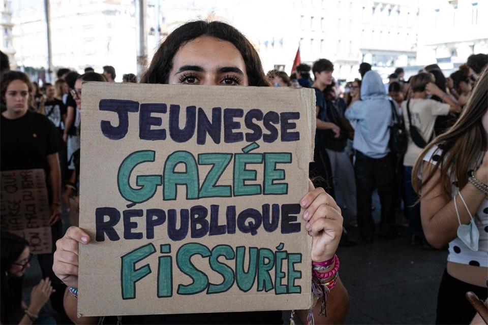 Protestierende Schüler rufen in Frankreich zu einem landesweiten Aktionstag auf. (Archivbild)Miguel Medina/AFP/dpa