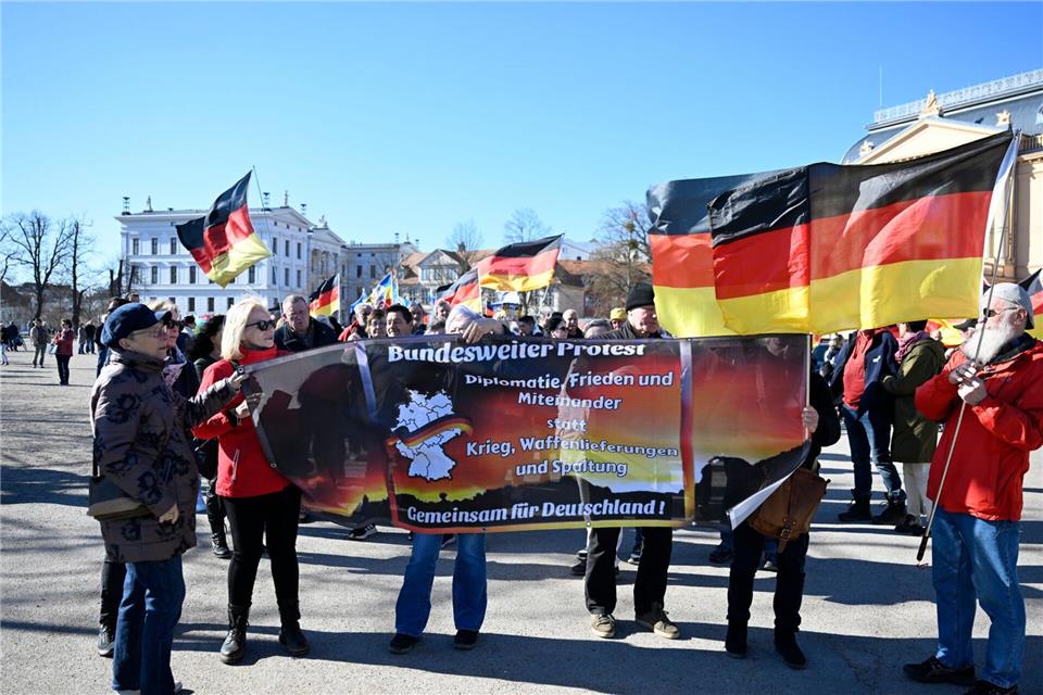Protestiert wurde zeitgleich in mehreren deutschen Städten.Philip Dulian/dpa