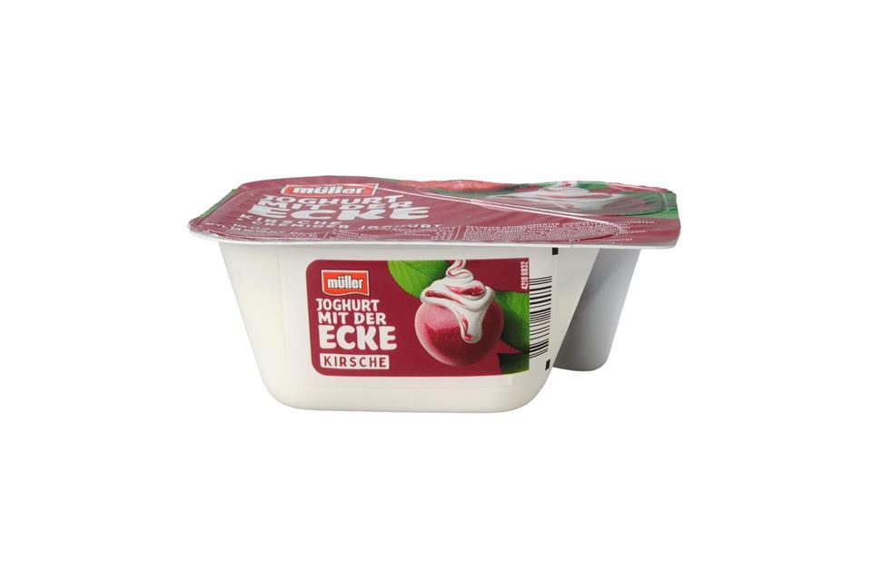 Punktet bei den Kirschjoghurts ohne Sahne: Joghurt mit der Ecke Kirsche + cremiger Joghurt von Müller (Note 2,0).Ralph Kaiser/Stiftung Warentest/dpa-tmn