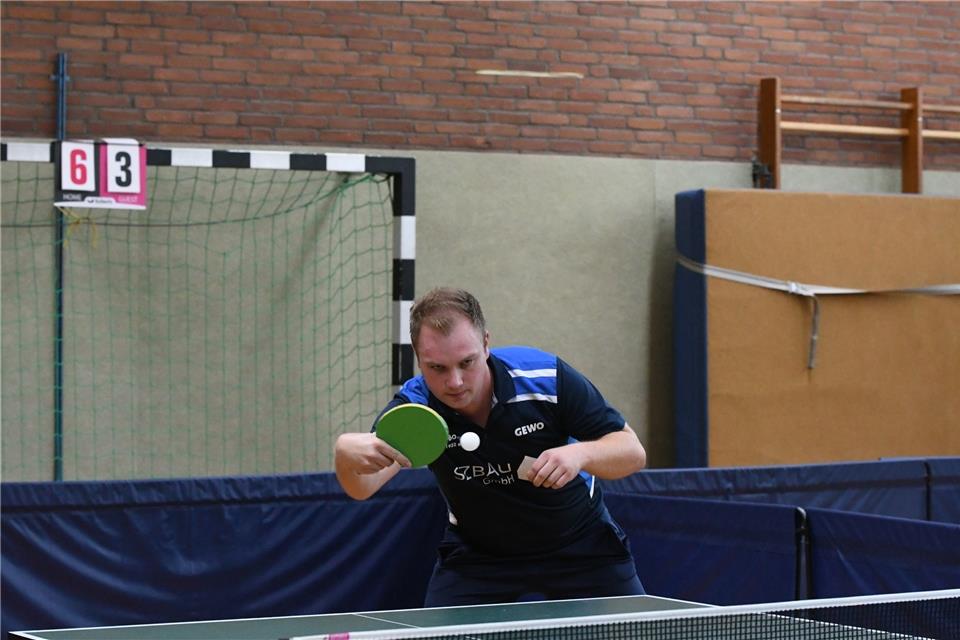 Punktete dreifach für den Bezirksoberligisten TV Borken: Tobias Klöpper.