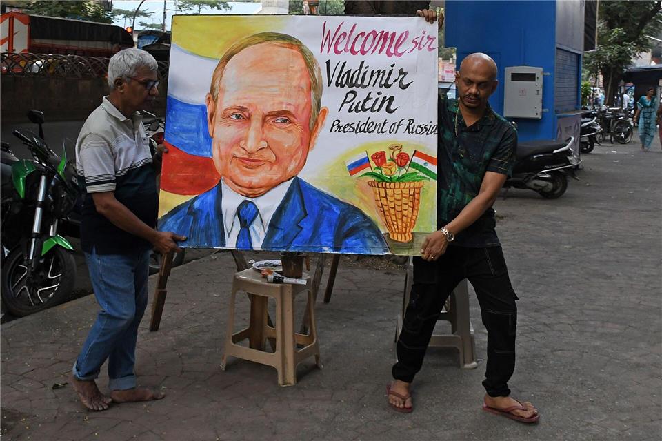 Putin besucht derzeit das langjährige Partnerland Indien.Ashish Vaishnav/SOPA Images via ZUMA Press Wire/dpa