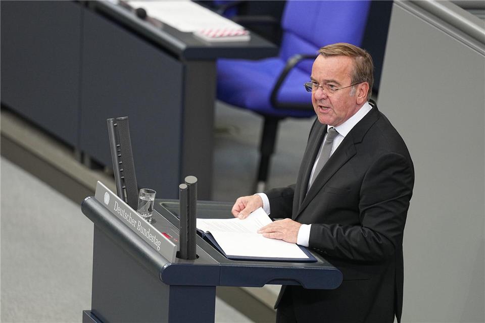 „Putin will uns, Putin will die Nato-Mitgliedstaaten provozieren“, sagt Boris Pistorius. Michael Kappeler/dpa