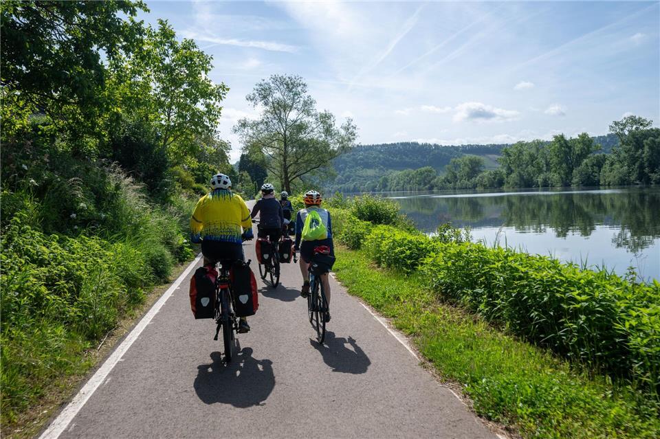 Radler finden in Rheinland-Pfalz neue Routen. (Archivbild)Harald Tittel/dpa