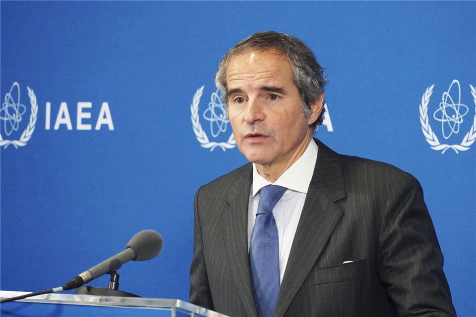 Rafael Grossi, der Chef der Internationalen Atomenergiebehörde (IAEA), bemüht sich um den Posten des UN-Generalsekretärs. (Archivbild)-/kyodo/dpa