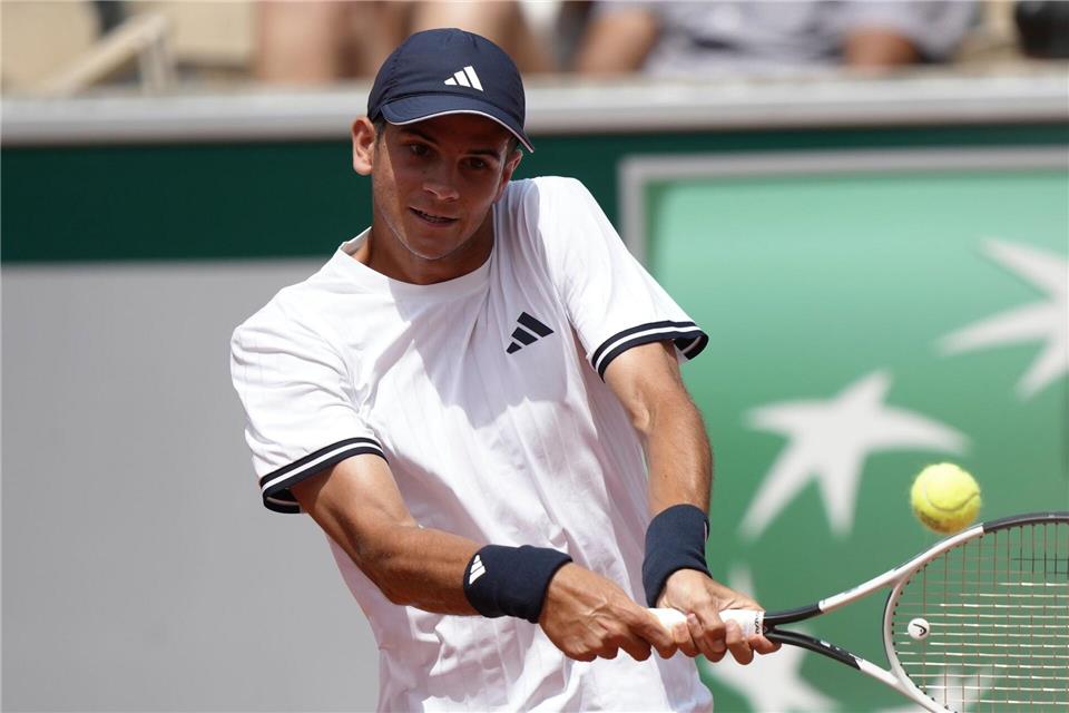 Rafael Jódar ist einer von drei Jungstars im Viertelfinale der French Open.Aurelien Morissard/AP/dpa