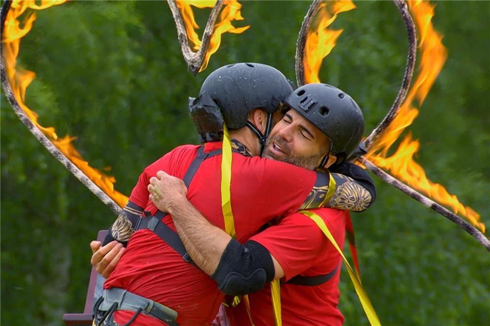 Rafi Rachek (links) und Sam Dylan verlassen „Das Sommerhaus der Stars“ als Gewinner.RTL+/dpa